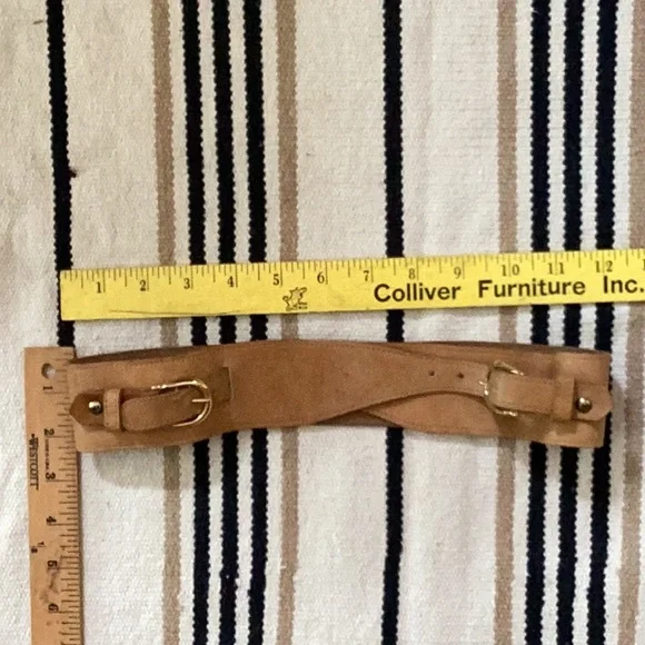 OOAK Gypsy Leather Steampunk Corset Wrap Belt Sz XS/S 1980โs - Picture 7 of 16